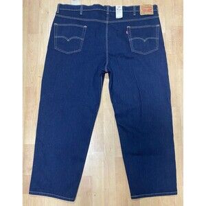 Levi's Men's 550 Jeans 48x30 Dark Blue Stretch Relaxed Fit Tapered New with tags